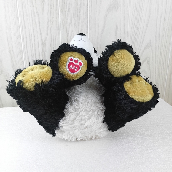 Build A Bear Workshop Retired Pawsome Panda Bear Furry Plush Brown Paws 12" - Picture 6 of 8